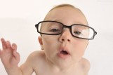 baby with glasses (CVS risk)
