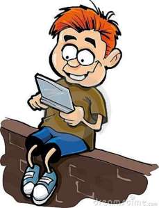 child on ipad (CVS risk)